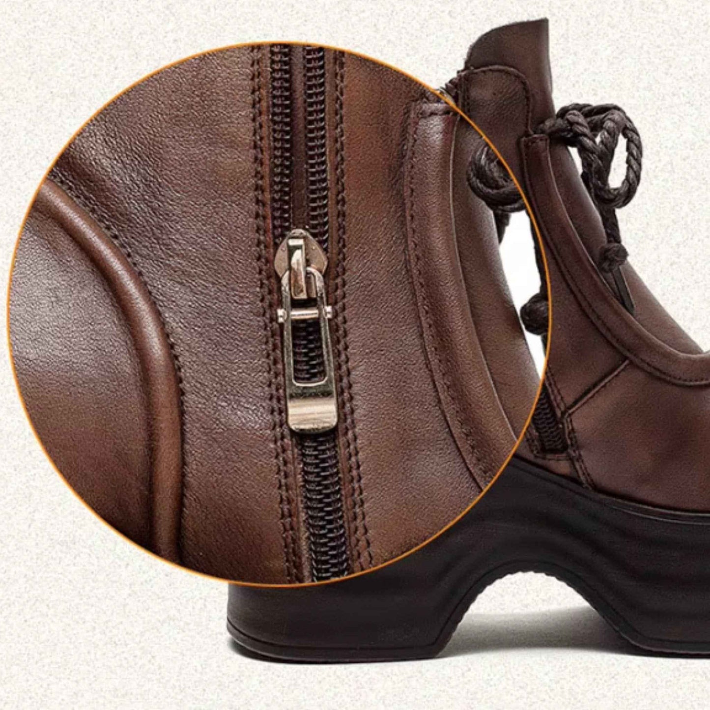 USS Shoes Camila Women's Wedges Platform Leather Ankle Boots