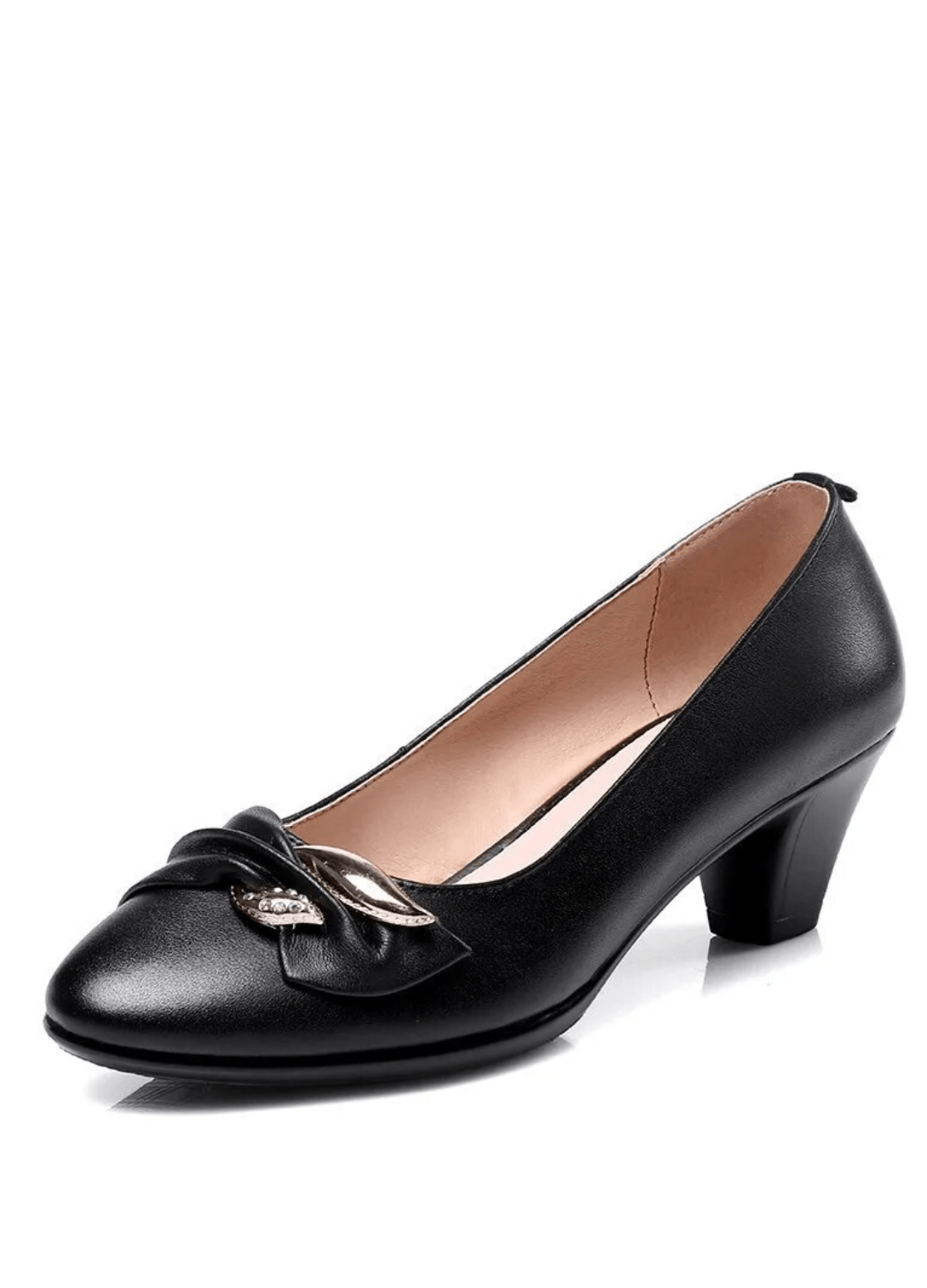 USS Shoes Caroline Women's Leather Pump Sale Drop Black (Size 5.5) - Luxuryurbanwear