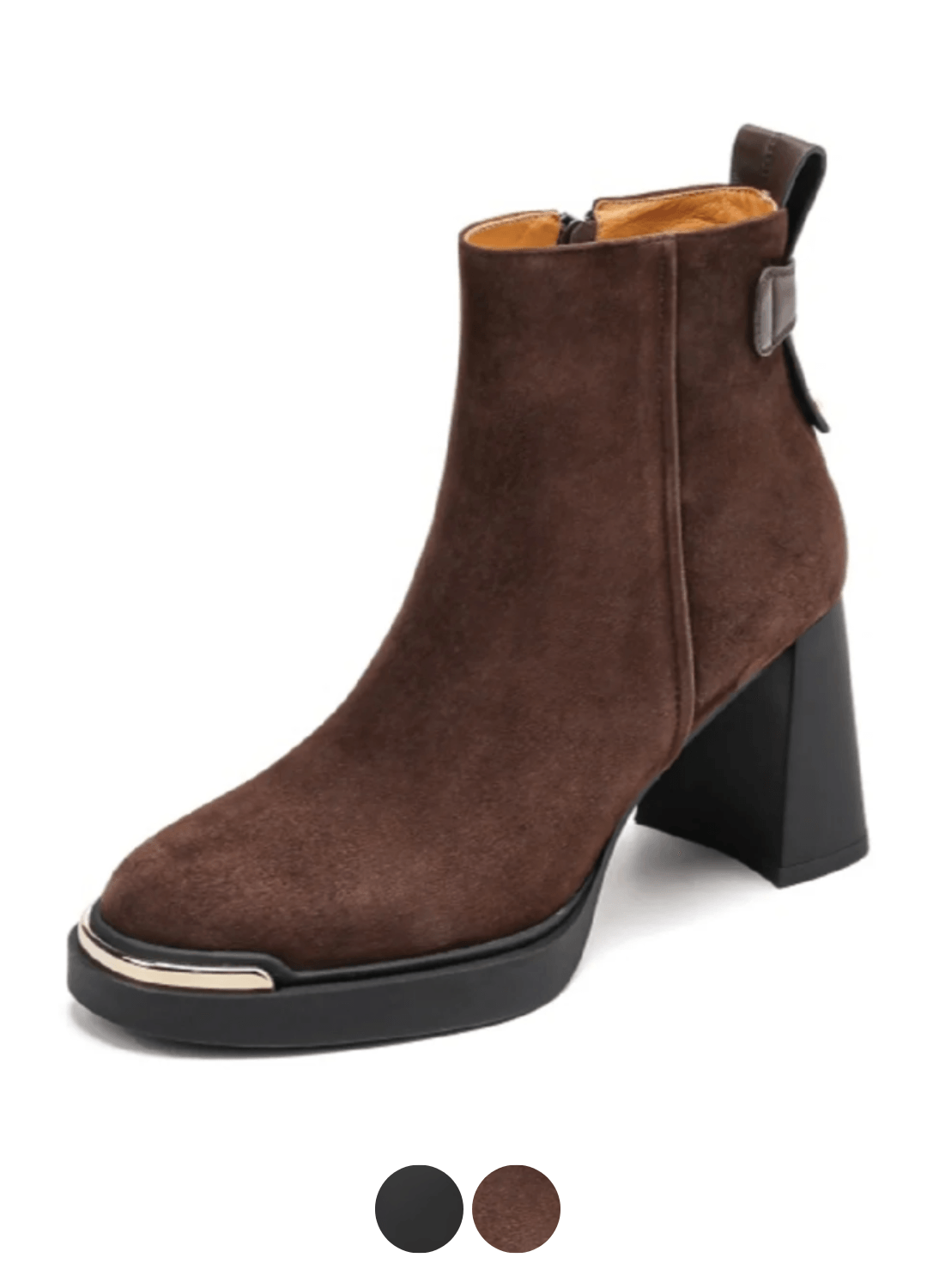USS Shoes Chiara Women's Suede Leather Zip Ankle Boots