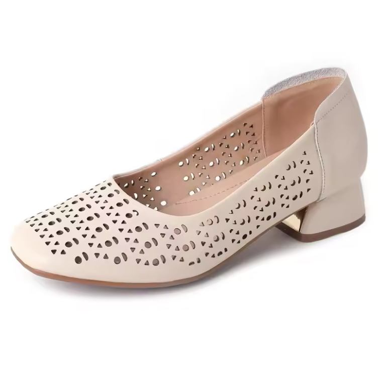 USS Shoes Dalia Women's Square Toe Leather Pumps - Luxuryurbanwear