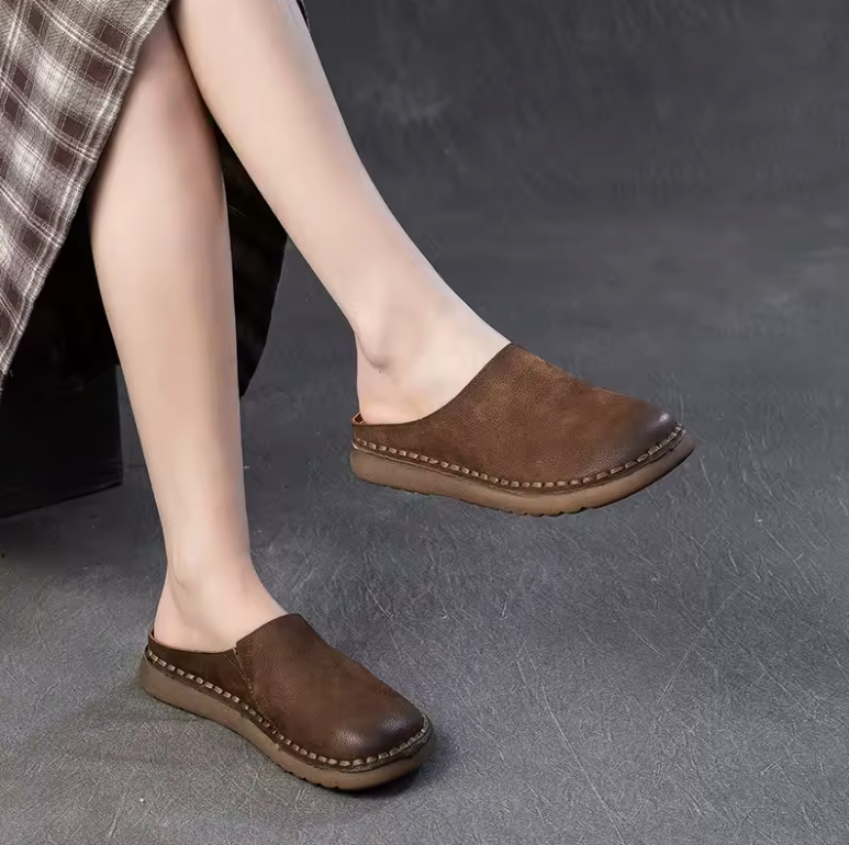 USS Shoes Dana Women's Soft Sole Leather Flat Slippers