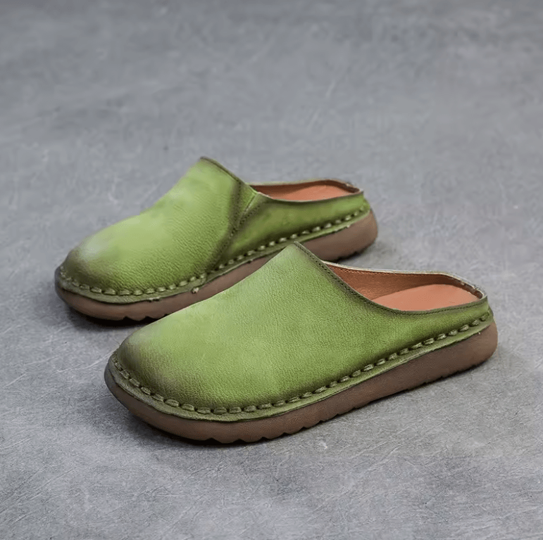 USS Shoes Dana Women's Soft Sole Leather Flat Slippers