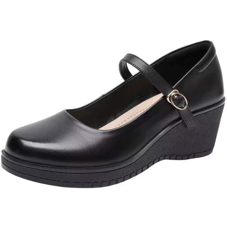 USS Shoes Elaine Women's Ankle Strap Wedges Pumps - Luxuryurbanwear