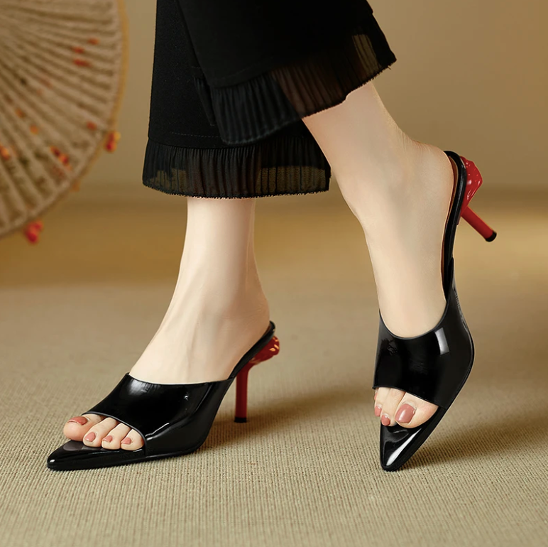 USS Shoes Elena Women's Elegant Rose Heel Sandals