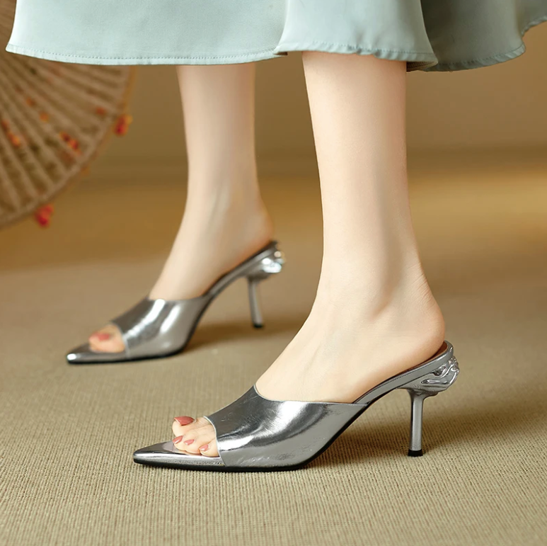USS Shoes Elena Women's Elegant Rose Heel Sandals