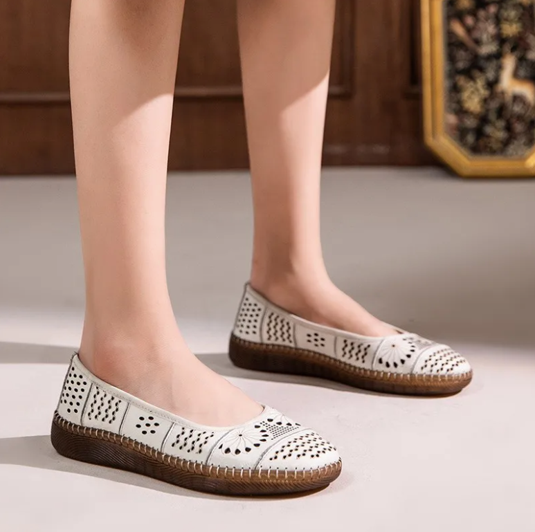 USS Shoes Elena Women's Soft Leather Breathable Flats