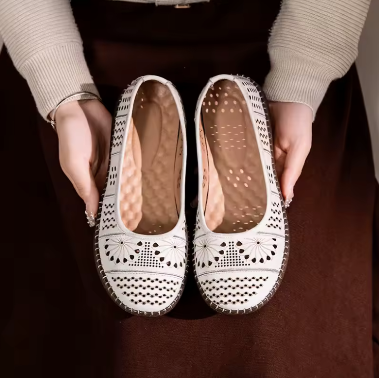 USS Shoes Elena Women's Soft Leather Breathable Flats