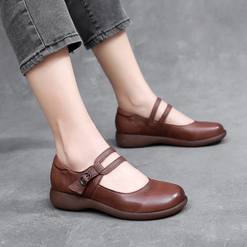 USS Shoes Elida Women's Leather Flats Loafer - Luxuryurbanwear