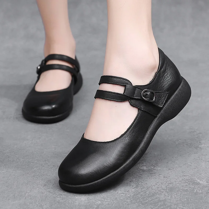 USS Shoes Elida Women's Leather Flats Loafer - Luxuryurbanwear