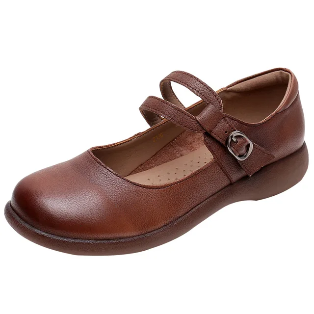 USS Shoes Elida Women's Leather Flats Loafer - Luxuryurbanwear