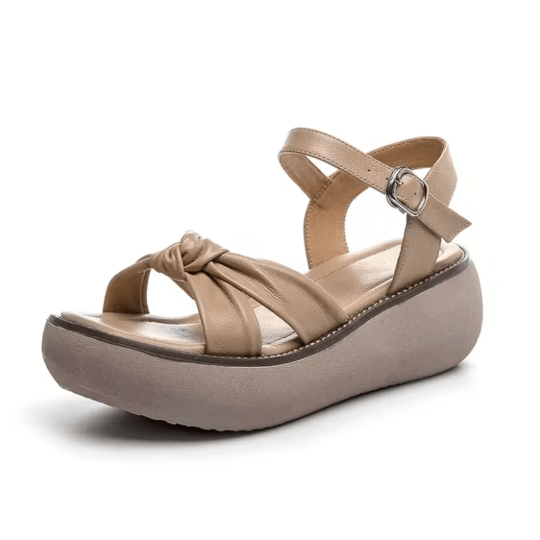 USS Shoes Elmi Women's Handmade Butterfly Knot Casual Platform Sandals
