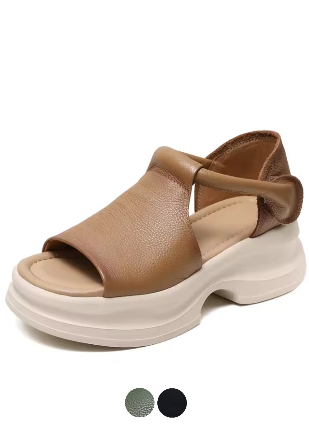 USS Shoes Eloisa Women's Hook & Loop Leather Sandals