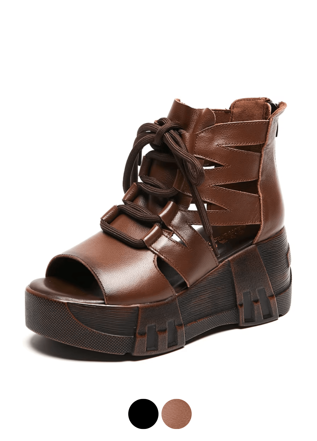 USS Shoes Eloisa Women's Lace Up Gladiator Platform Sandals