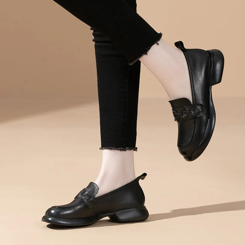 USS Shoes Elsa Women's Leather Loafers - Luxuryurbanwear