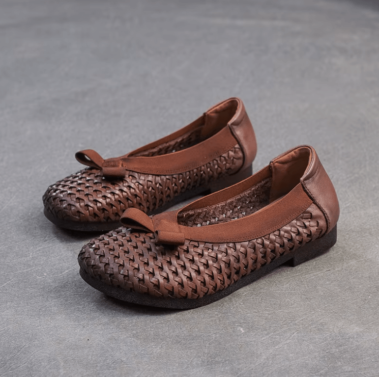 USS Shoes Ely Women's Versatile Breathable Leather Comfortable Flats