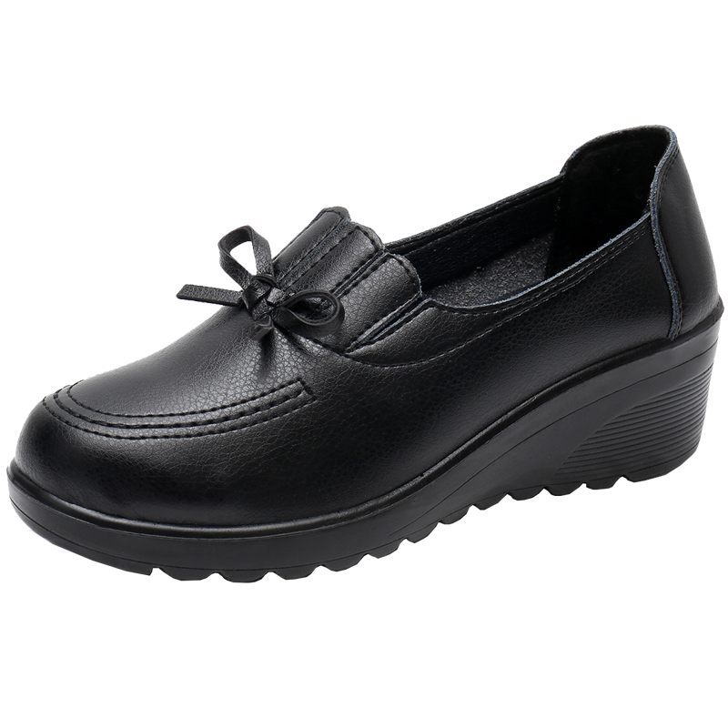 USS Shoes Fatima Women's Comfortable Wedge Heel Loafers - Luxuryurbanwear