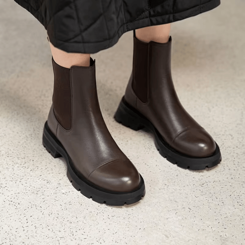 USS Shoes Gamary Women's Leather Chelsea Boots