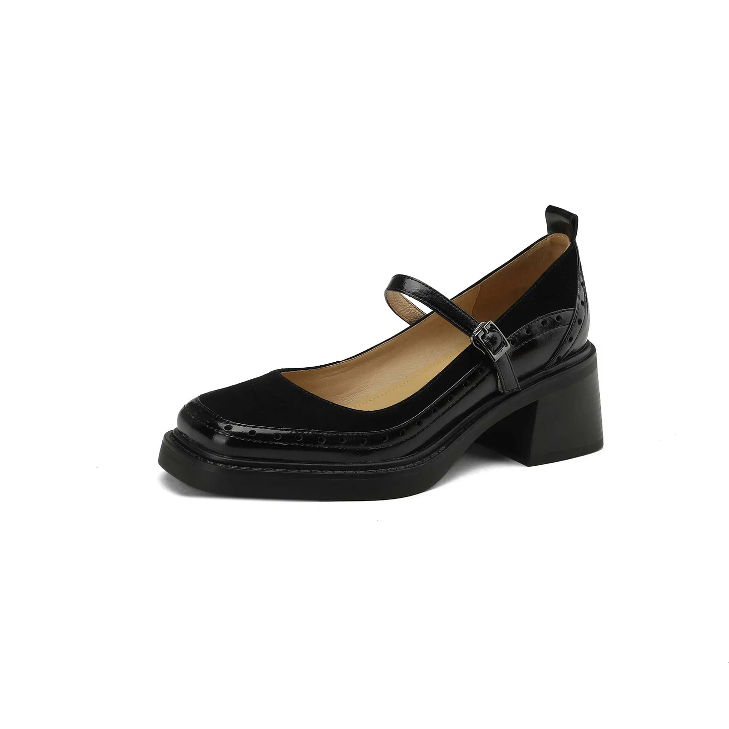 USS Shoes Hanna Women's Leather Carving Design Pumps - Luxuryurbanwear