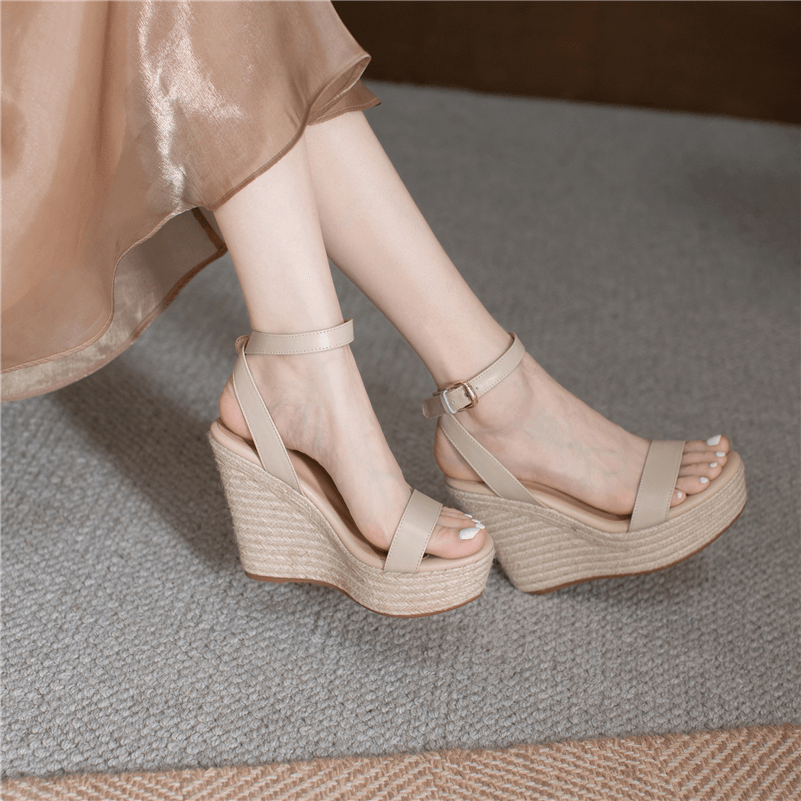 USS Shoes Herminia Women's Ankle Strap Wedges Sandals