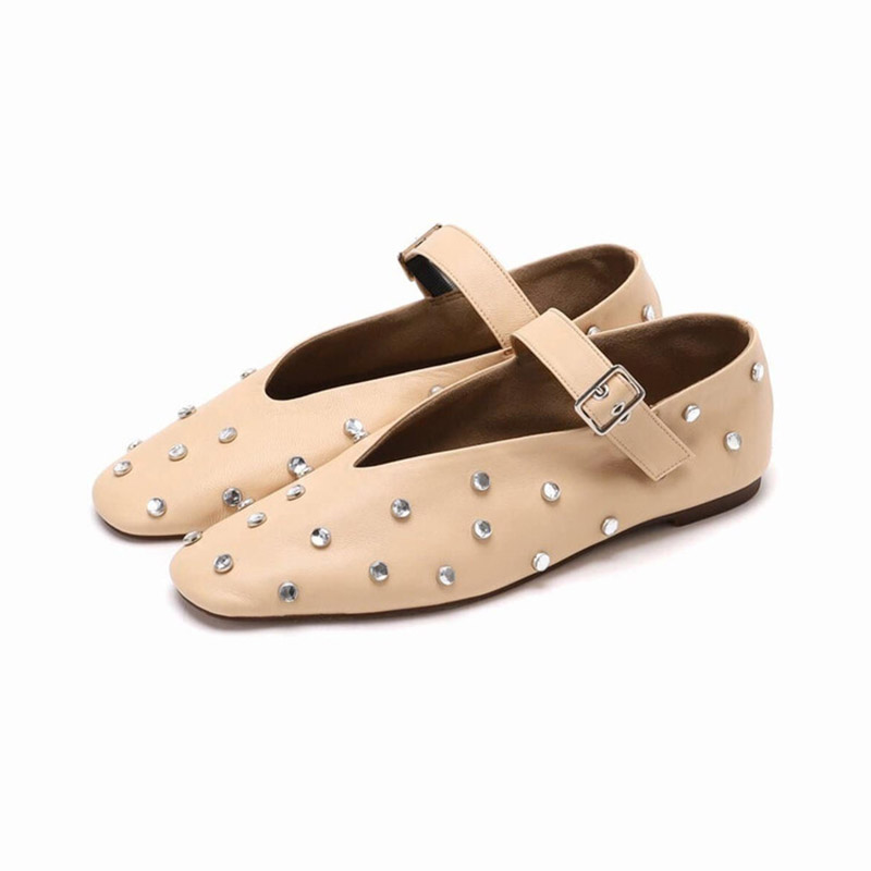 USS Shoes Josefa Women's Buckle Strap Flats - Luxuryurbanwear