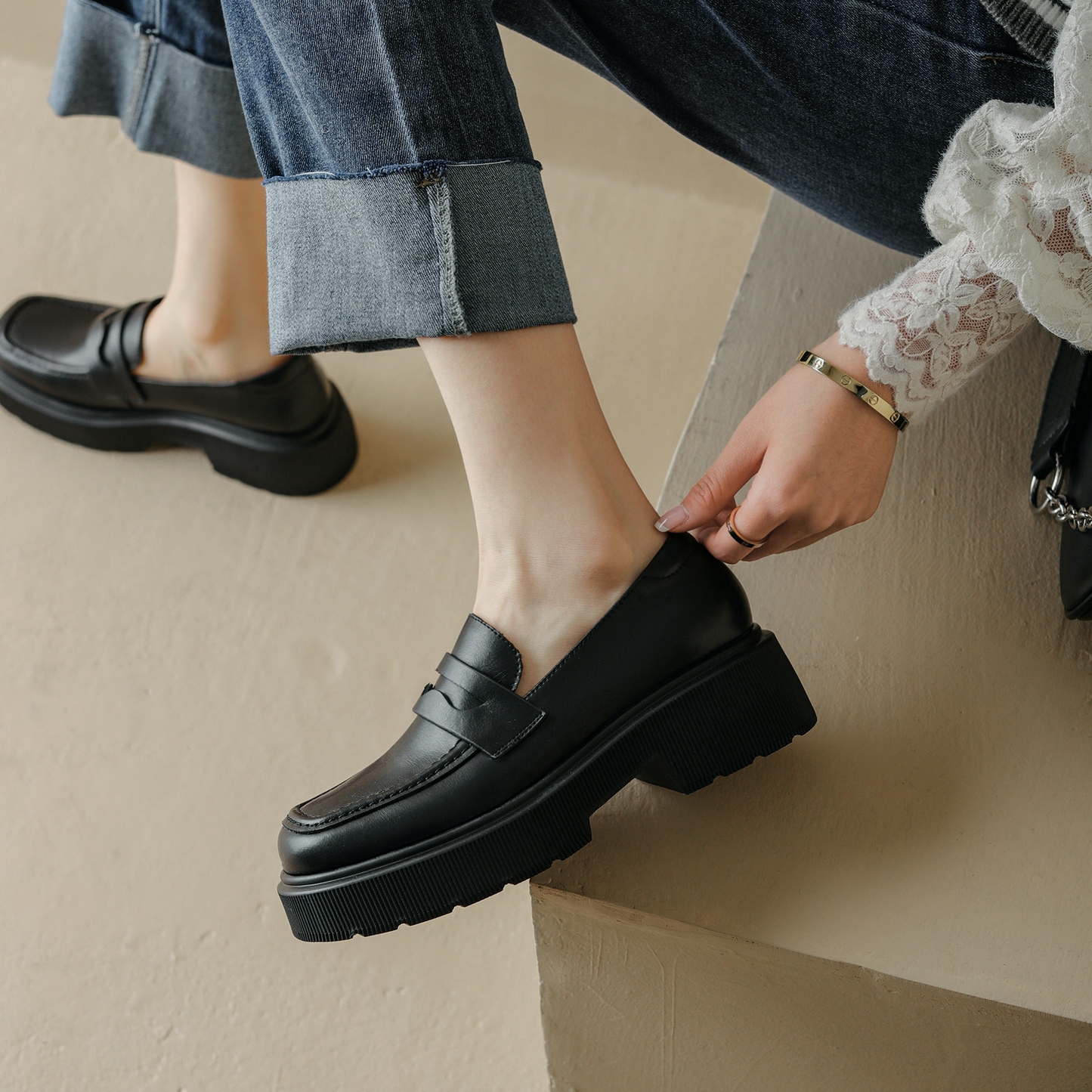 LUW Shoes Julie Women's Casual Platforms - Luxury "Everyday-Chunky" Street Sneakers