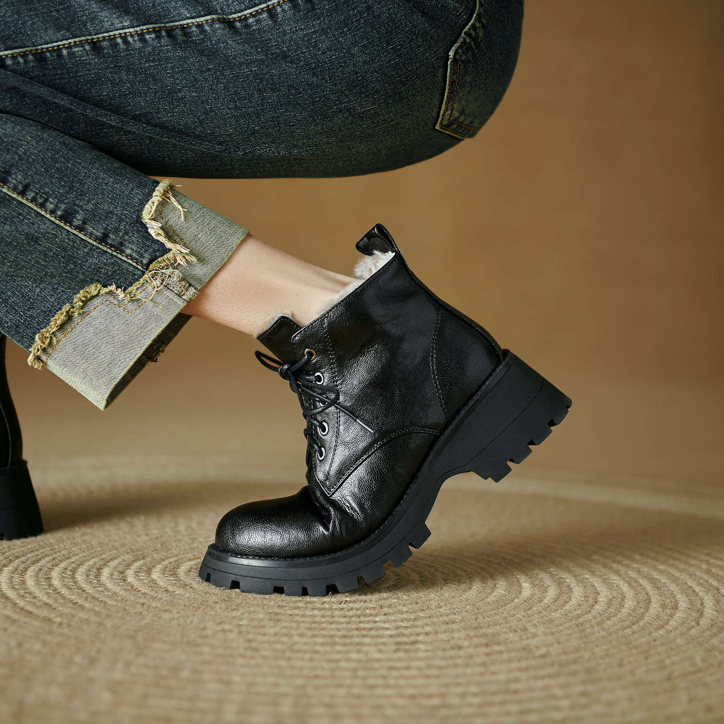 USS Shoes Kala Women's Wool Ankle Boots - Luxuryurbanwear