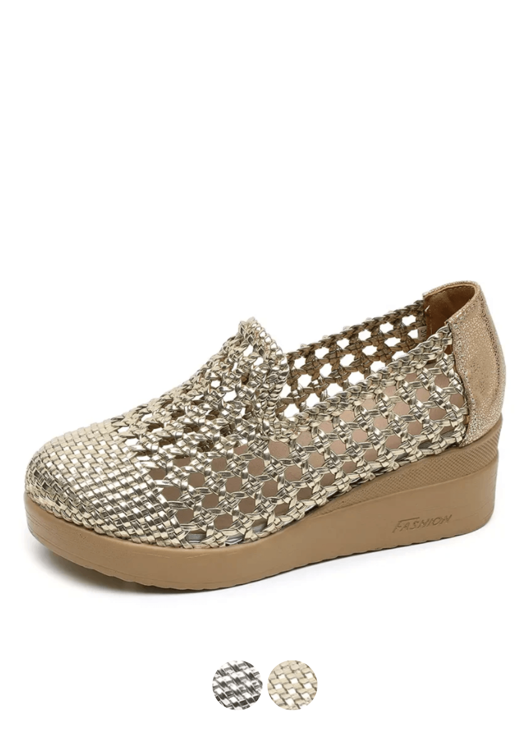 USS Shoes Kalena Women's Hollow Woven Thick Soled Wedges Sandals