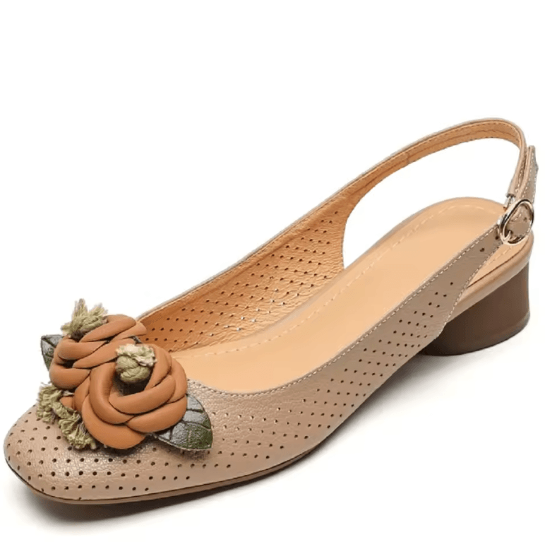 USS Shoes Lariza Women's Slingback Leather Flower Sandals