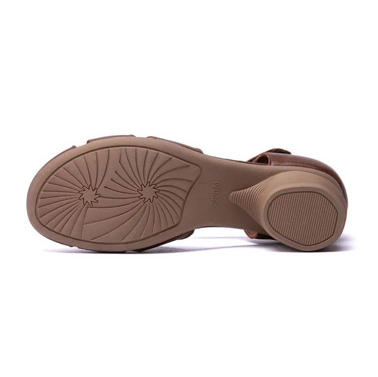 USS Shoes Lenin Women's Retro Openwork Leather Sandals - Luxuryurbanwear