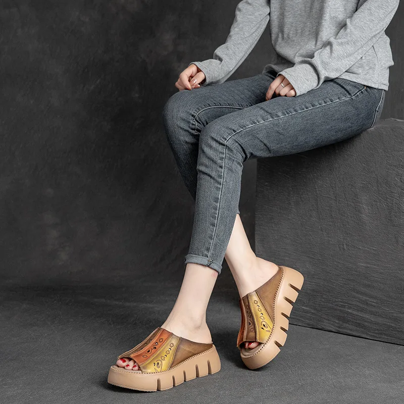 USS Shoes Leonida Women's Slippers Wedges - Luxuryurbanwear