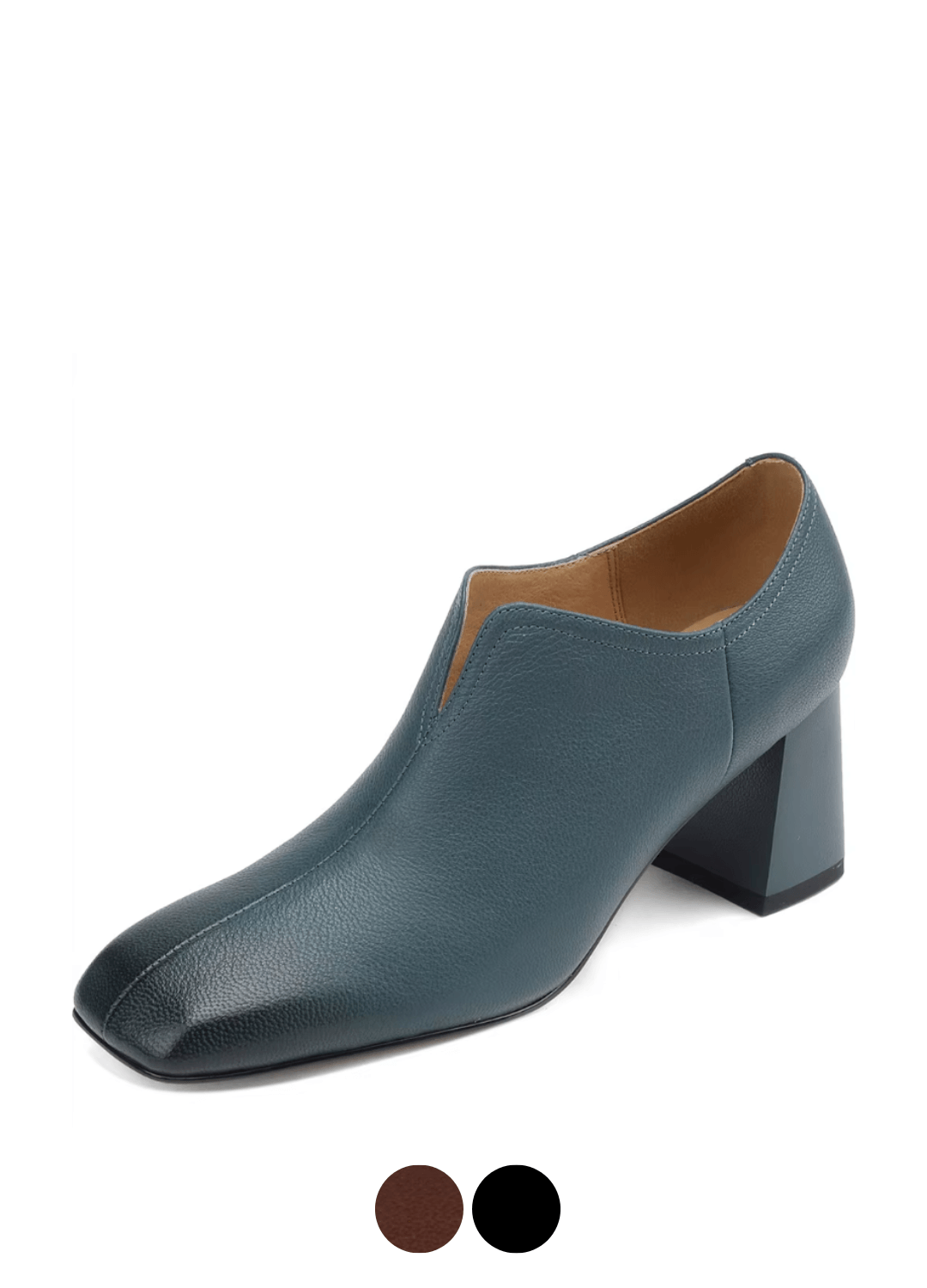 USS Shoes Leonor Women's Leather Dress Square Toe Pumps