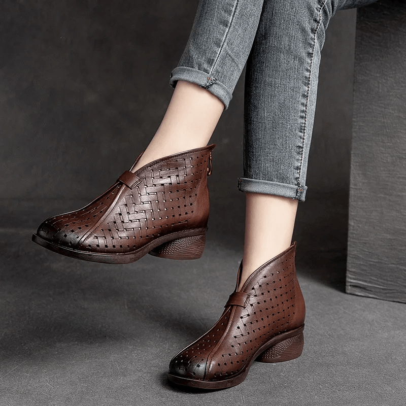 USS Shoes Libia Women's Back Zipper Boots