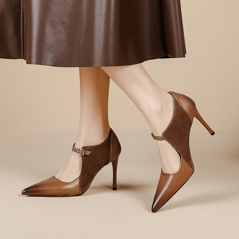 USS Shoes Ligia Women's Leather High Heel Pumps