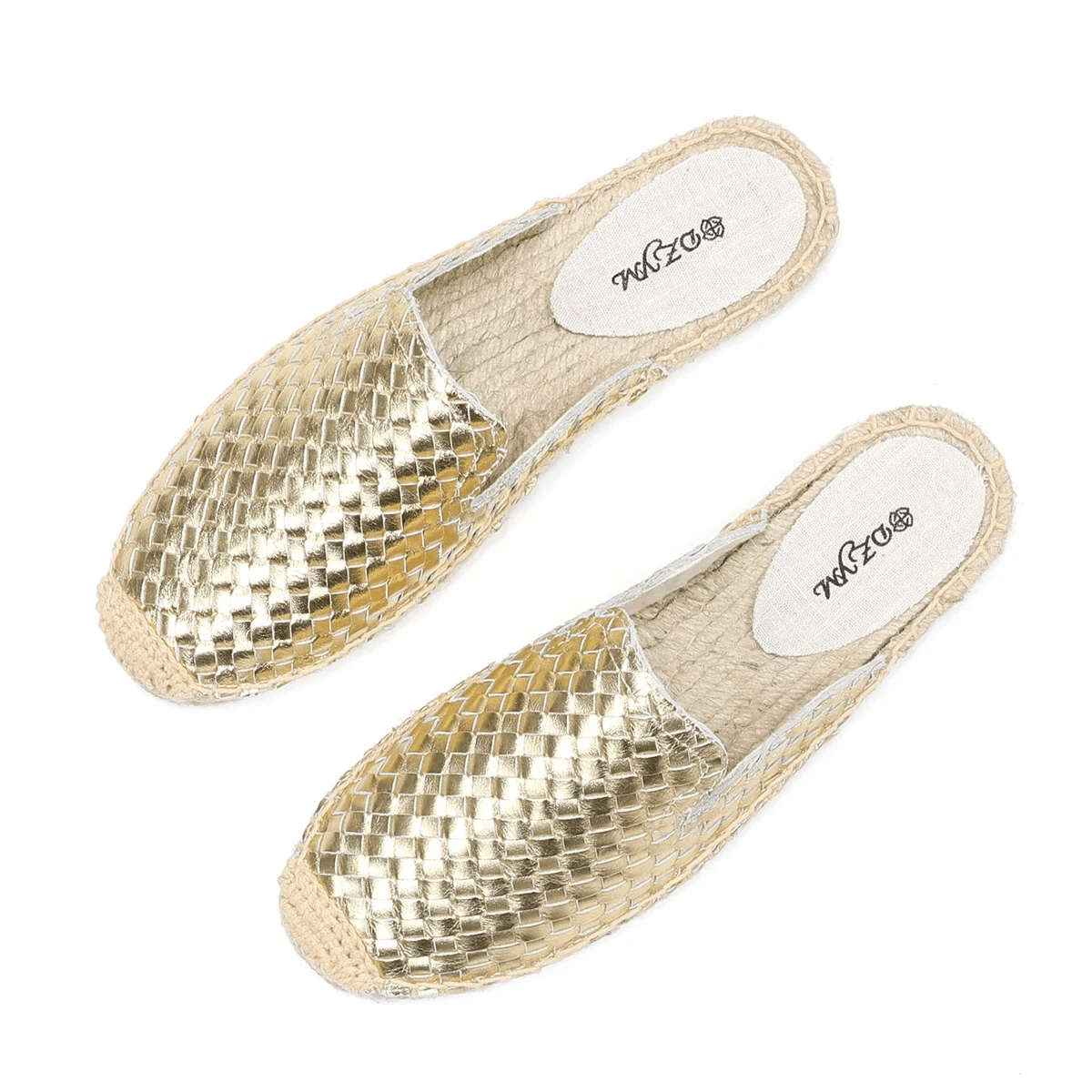 USS Shoes Lina Women's Woven Leather Flat Mules