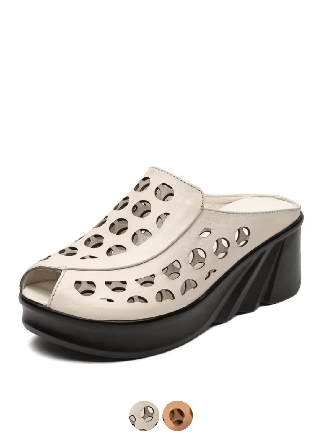 USS Shoes Liona Women's Platform Fish Mouth Outsides Wedges Sandals
