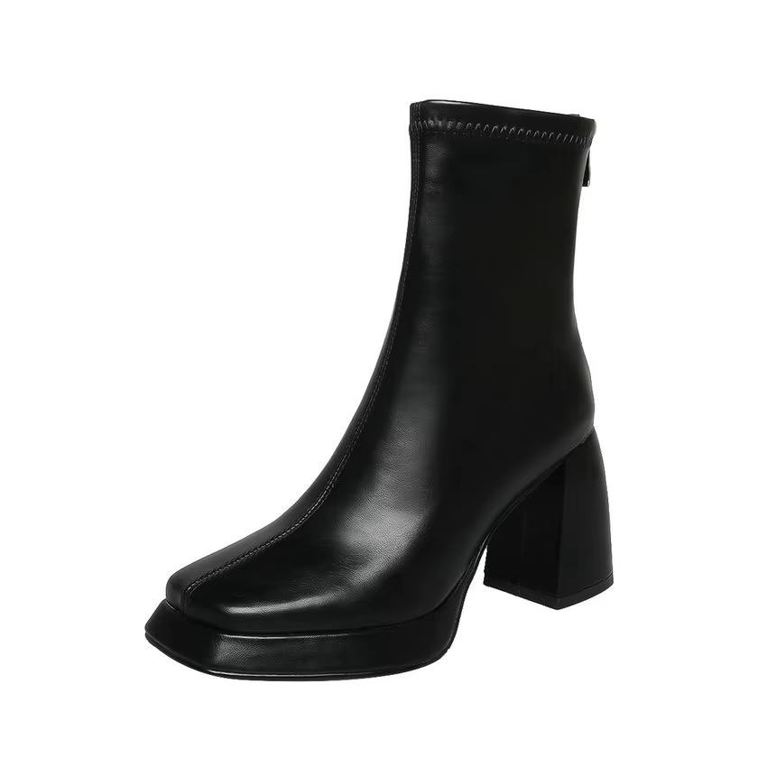 USS Shoes Lola Women's Mid-Calf Stretch Boots - Luxuryurbanwear