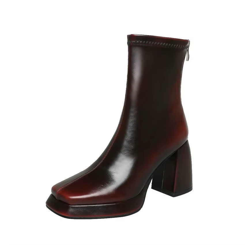 USS Shoes Lola Women's Mid-Calf Stretch Boots - Luxuryurbanwear