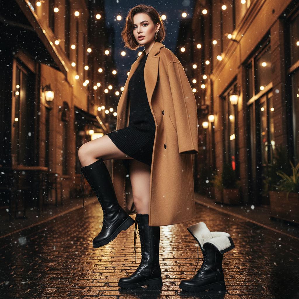 USS Shoes Luca Women's Winter Lace-Up Leather Boots