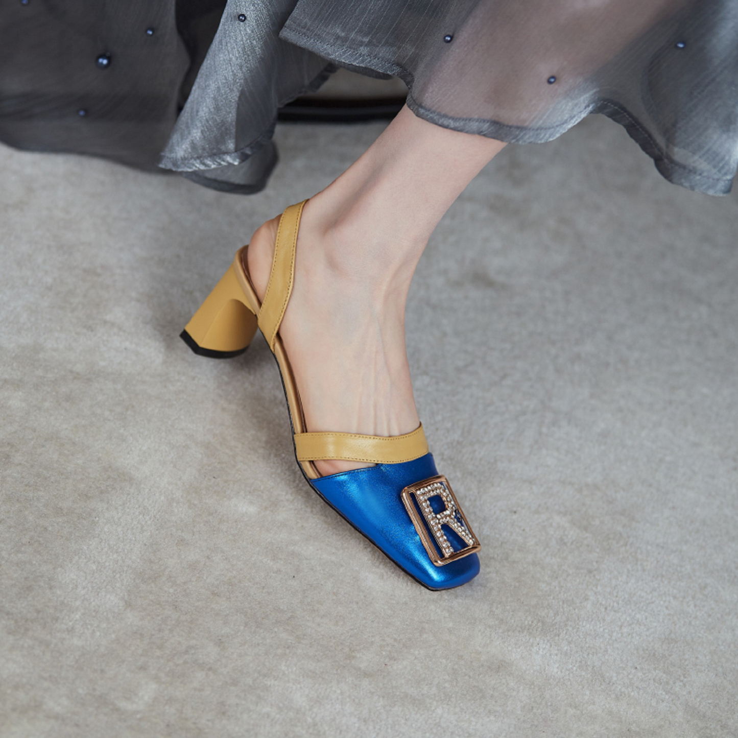 USS Shoes Lucia Women's Square Toe Dress Sandals - Luxuryurbanwear