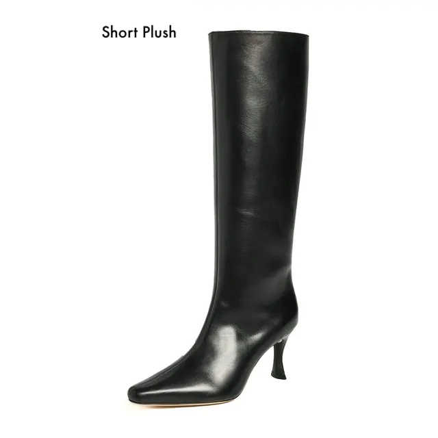 USS Shoes Lucrecia Women's Leather Long Boots - Luxuryurbanwear