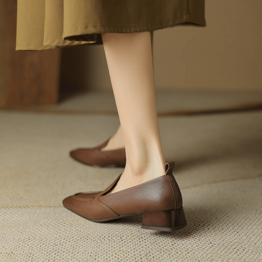 USS Shoes Maggi Women's Square Low Heel Office Loafer