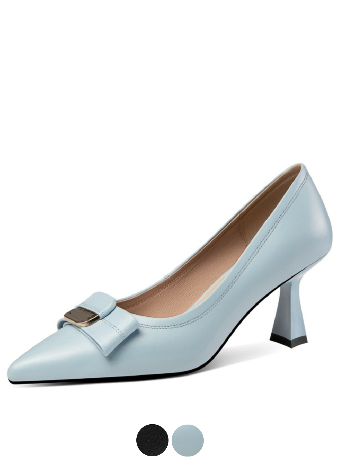 USS Shoes Maibe Women's Dress Leather Butterfly-Knot Pumps - Luxuryurbanwear