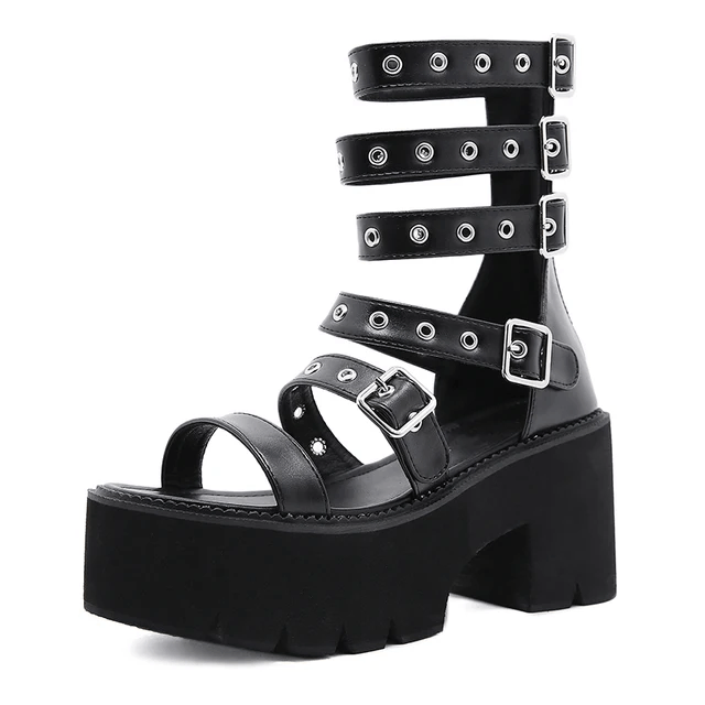 USS Shoes Maitte Women's Gothic Style Platform Sandal
