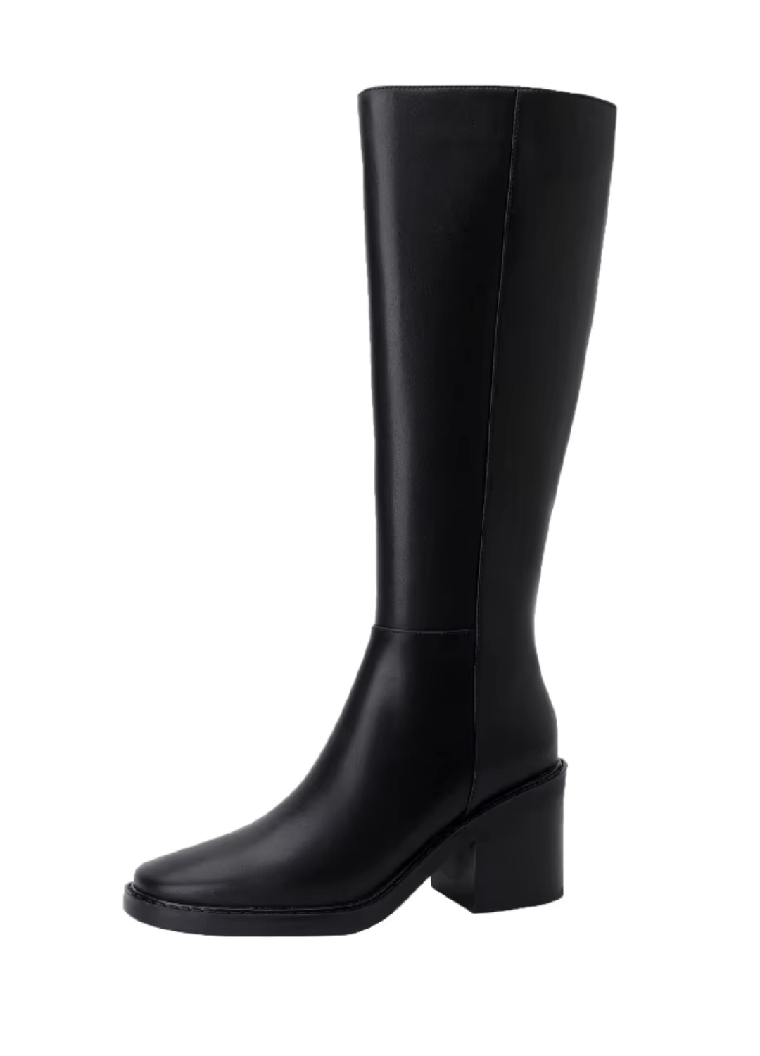 USS Shoes Malena Women's Leather Tall High Black Boots