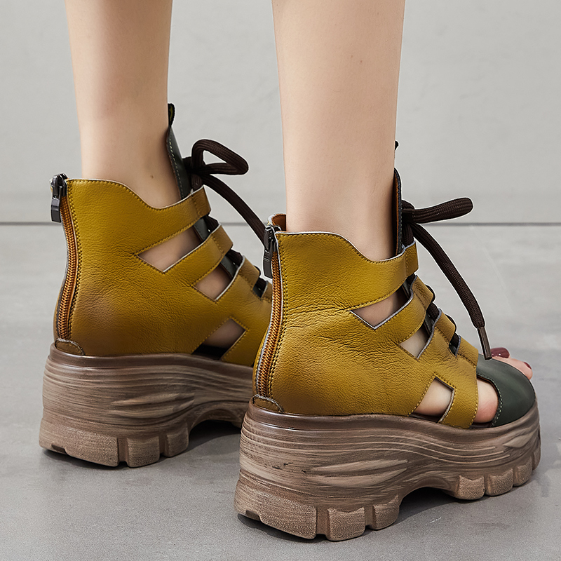 USS Shoes Margi Women's Open Toe Platform Sandals - Luxuryurbanwear