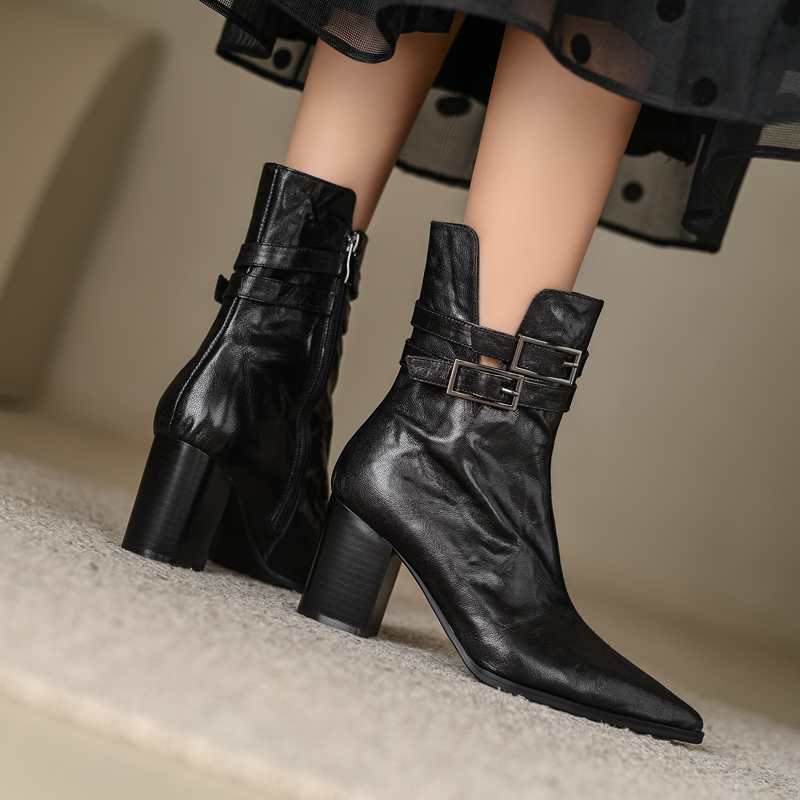 USS Shoes Marly Women's Side Zipper Ankle Boots - Luxuryurbanwear