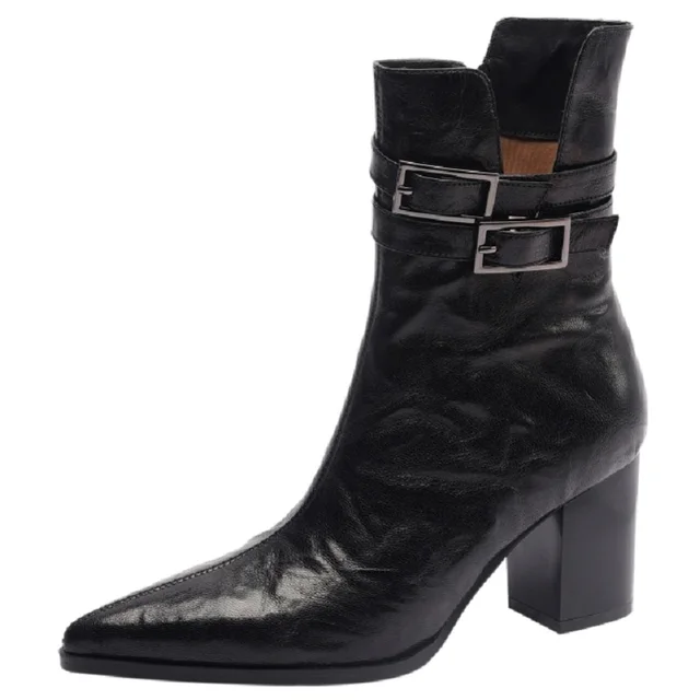 USS Shoes Marly Women's Side Zipper Ankle Boots - Luxuryurbanwear