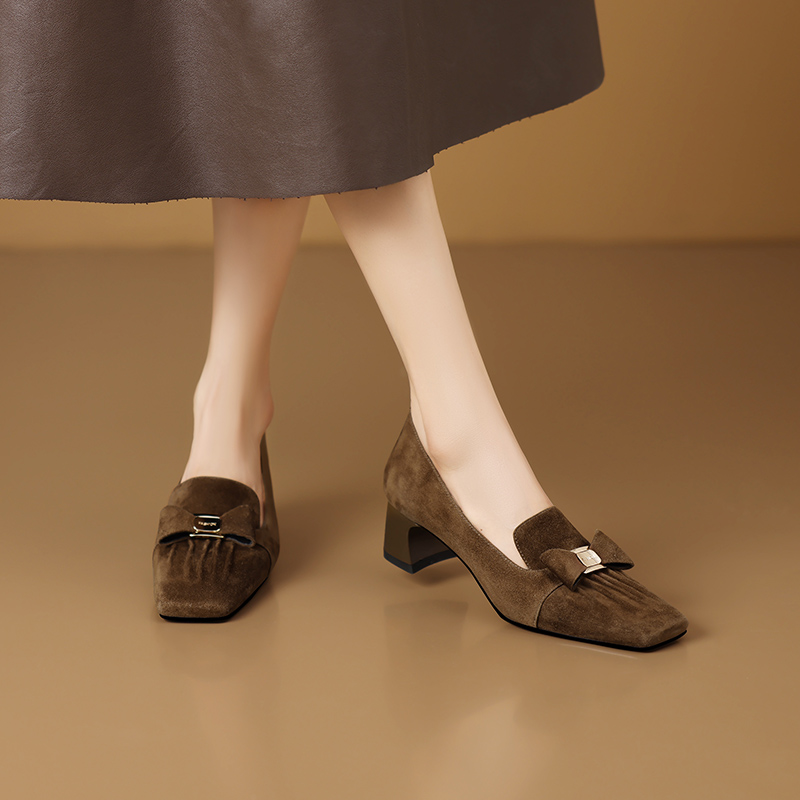 USS Shoes Marqueza Women's Natural Suede Leather Elegant Pumps - Luxuryurbanwear