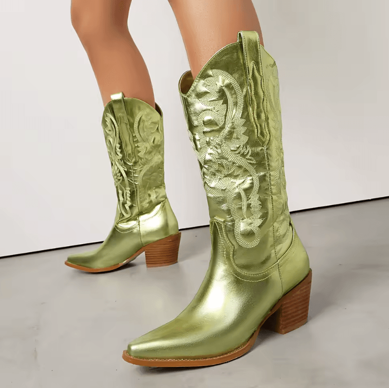 USS Shoes Marty Women's Metallic Cowboy Boots