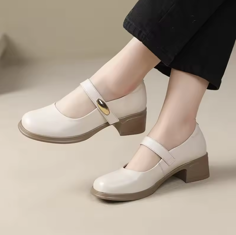USS Shoes Mary Jane Women's Leather Pumps - Luxuryurbanwear